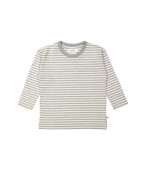 T-shirt zakje streep melange grijs 12m