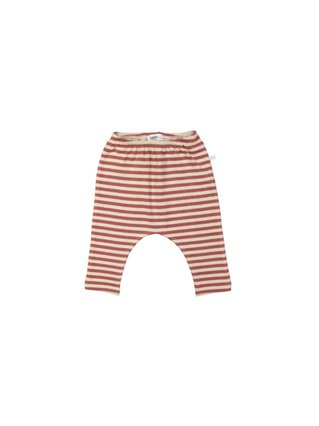 Broek streep bordeaux 03m-06m