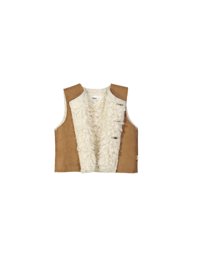 Bodywarmer mini lichtbruin 01m-04m