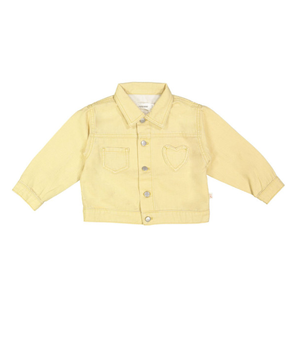 Jeans jacket yellow