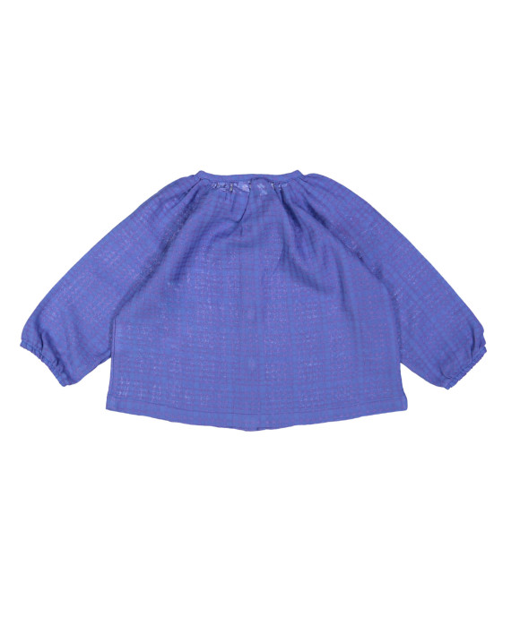 Blouse mini check lavender