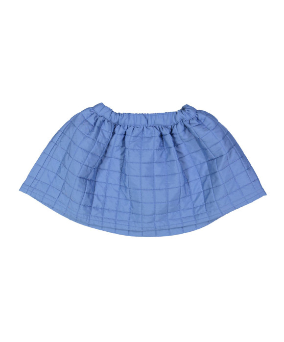 skirt matlassé blue