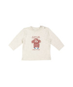 T-shirt mini uncle's dog chiné light gray