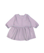 petit robe little checks violet