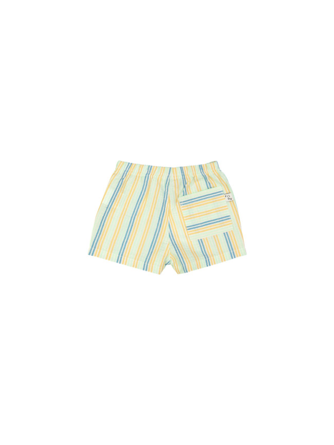 shorts mini stripe green