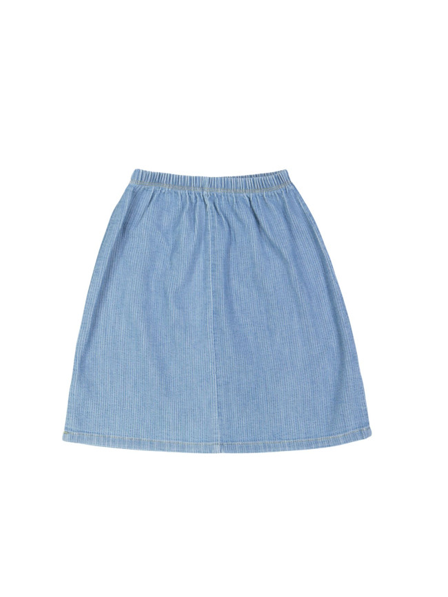 Skirt midi jeans light blue