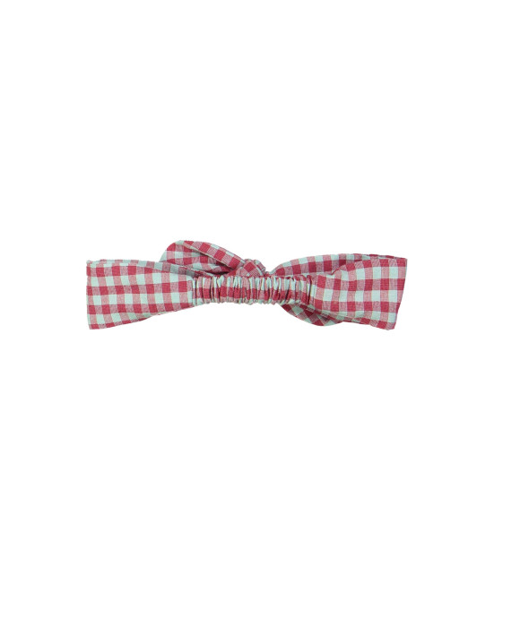 Bandeau carreaux aqua
