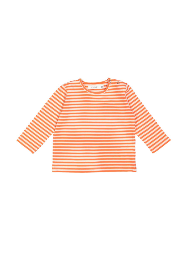 T-shirt mini stripe bright orange