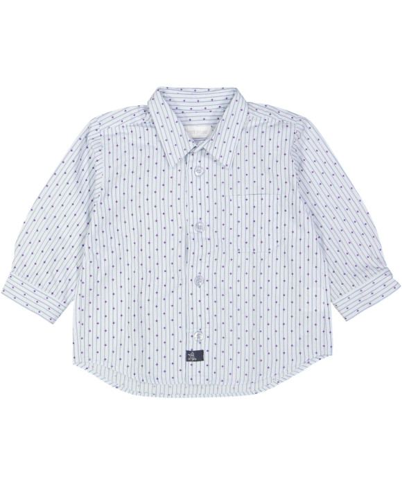 hemd blauw gestreept 12m