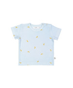 T-shirt lil banans lichtblauw 09m