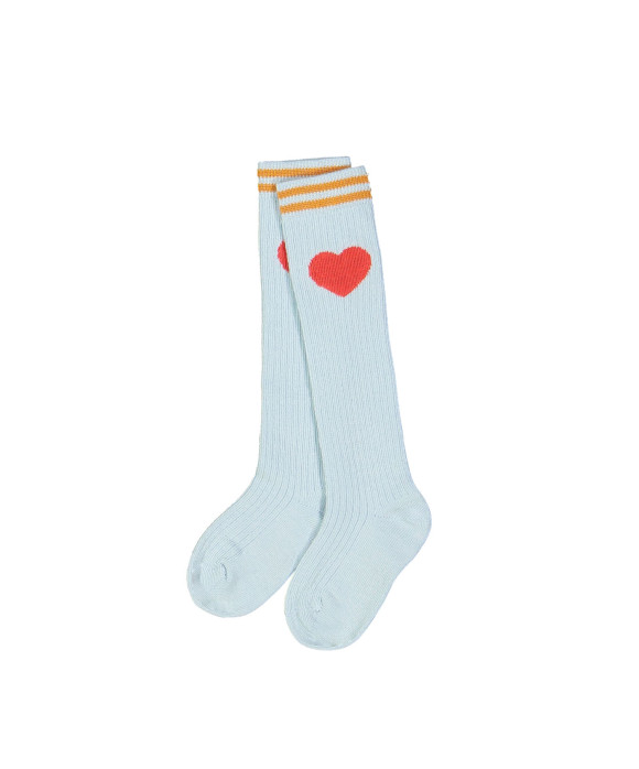 Knee-length sock heart glacier