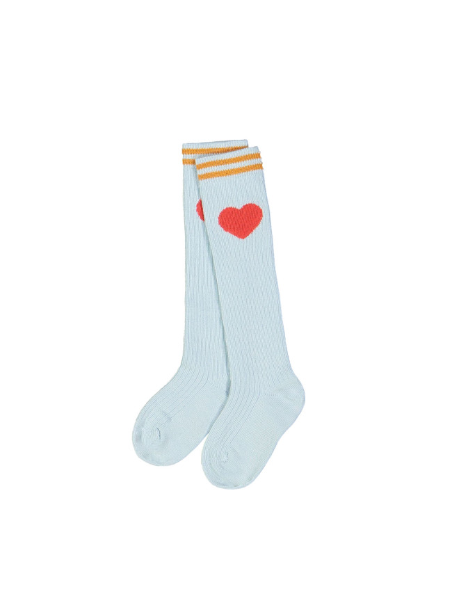 Knee-length sock heart glacier