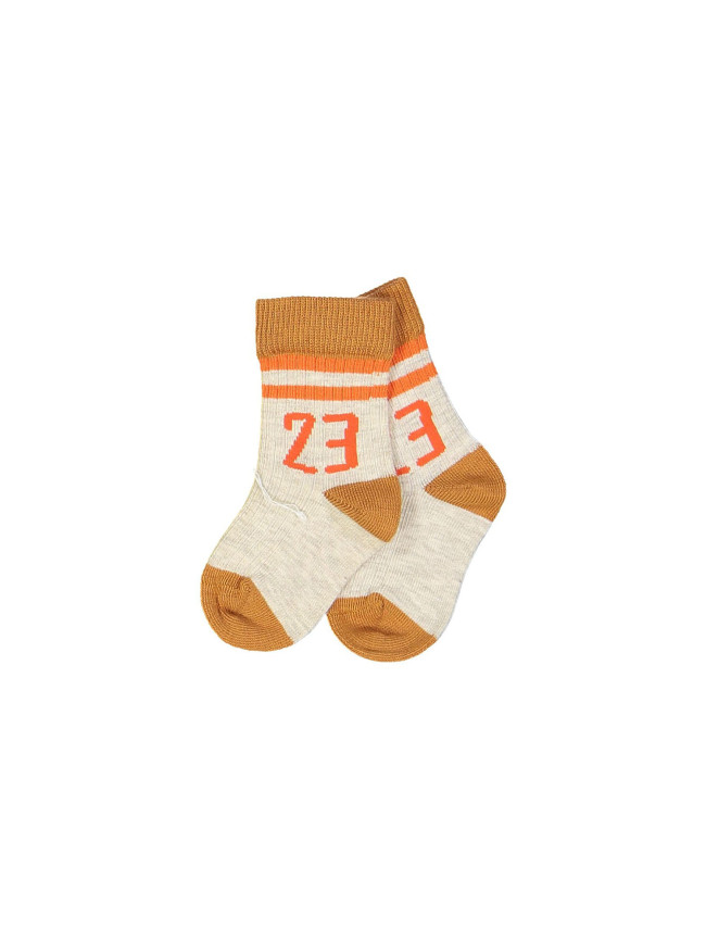 chaussette 23 orange