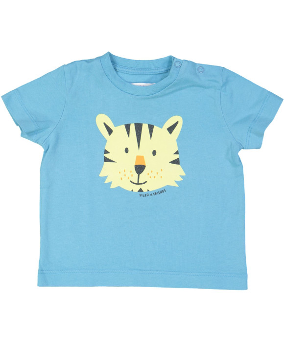 t-shirt blauw tijger 03m