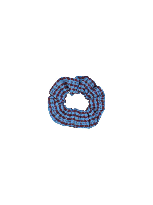 scrunchie ruit blauw