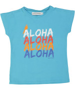 t-shirt blauw aloha 04j .