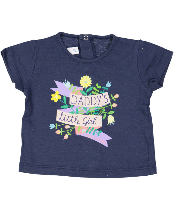 t-shirt blauw daddy's little girl 01m
