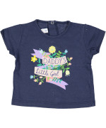 t-shirt blauw daddy's little girl 01m .