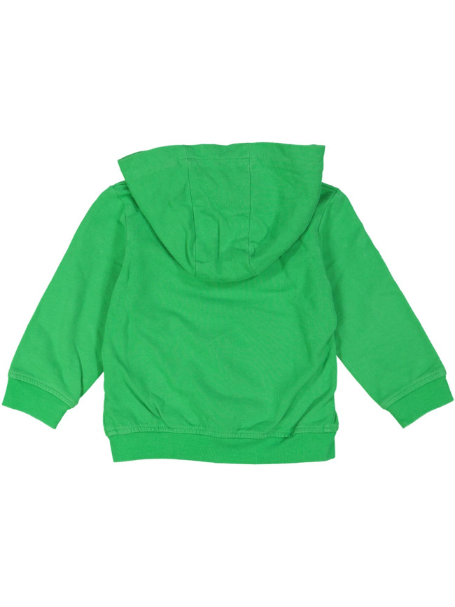 gilet molton groen embleem links  12m .