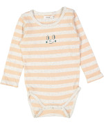 body ecru roze streep 12m .