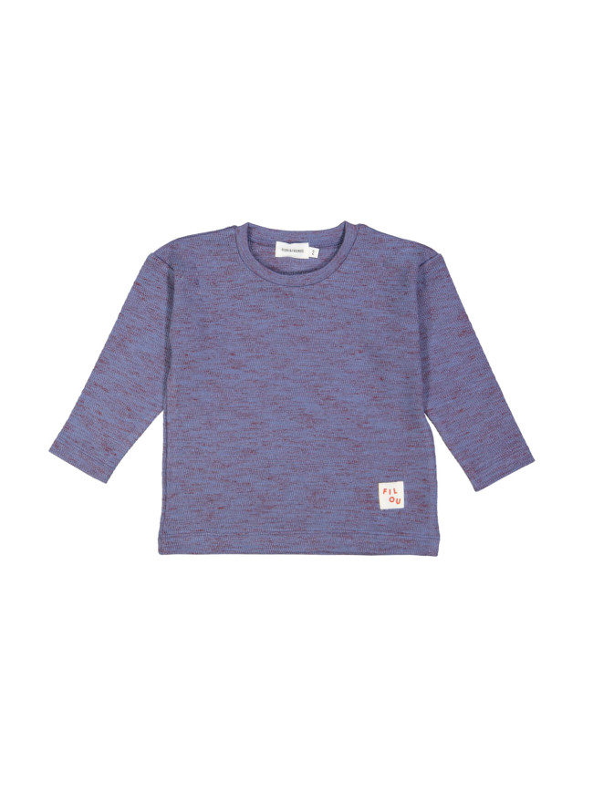 T-shirt melange gray-blue