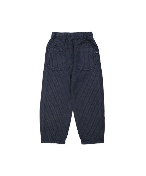 Broek streep donkerblauw 