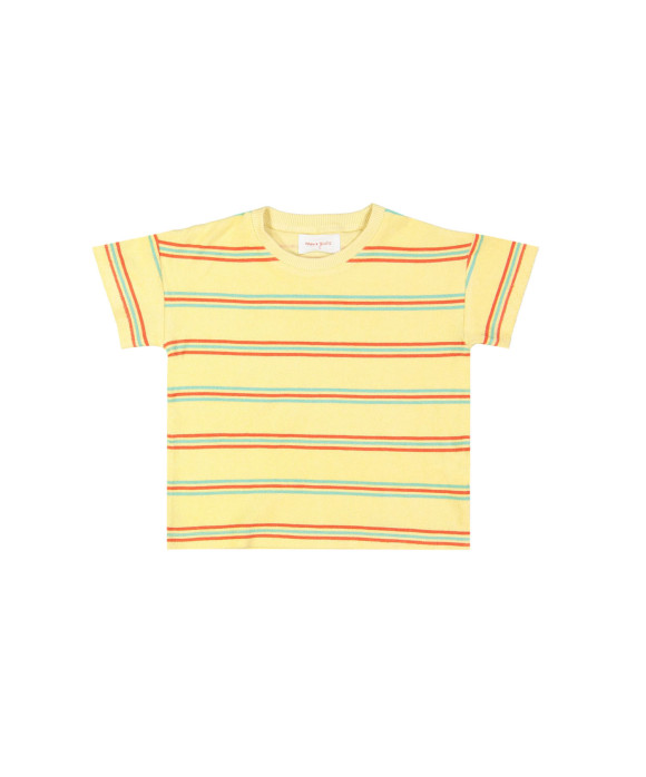 t-shirt sponge stripe ochre