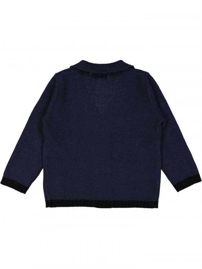 blazer knit blauw 10j