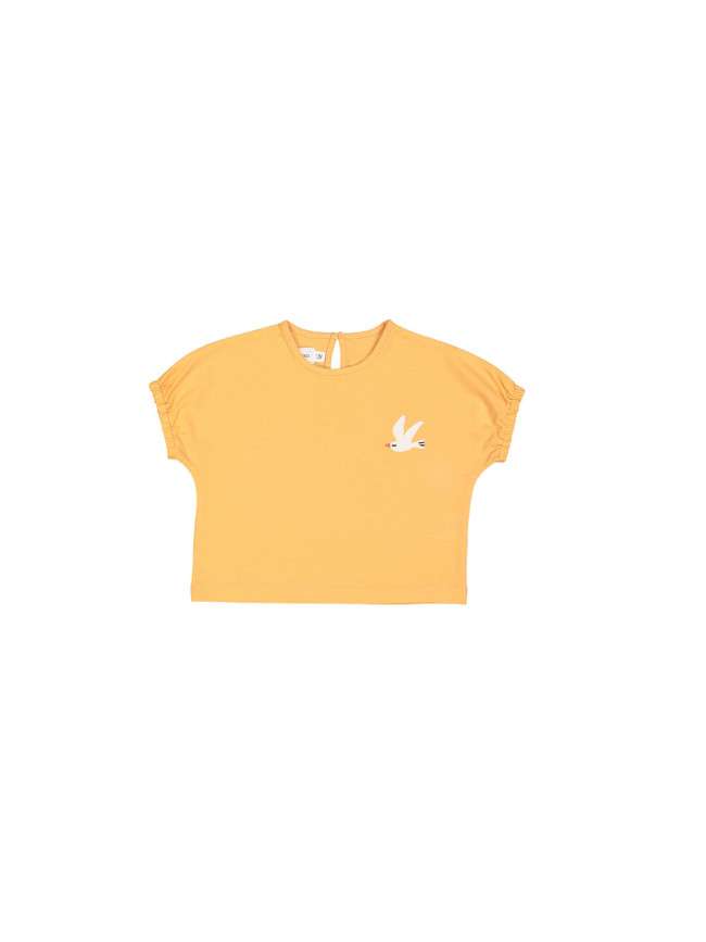 T-shirt seagull oranje 12m