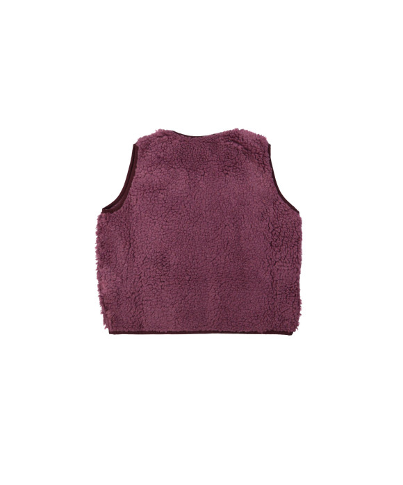 Bodywarmer teddy paars