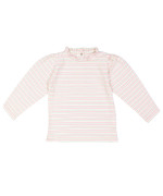 T-shirt frill stripe bright pink