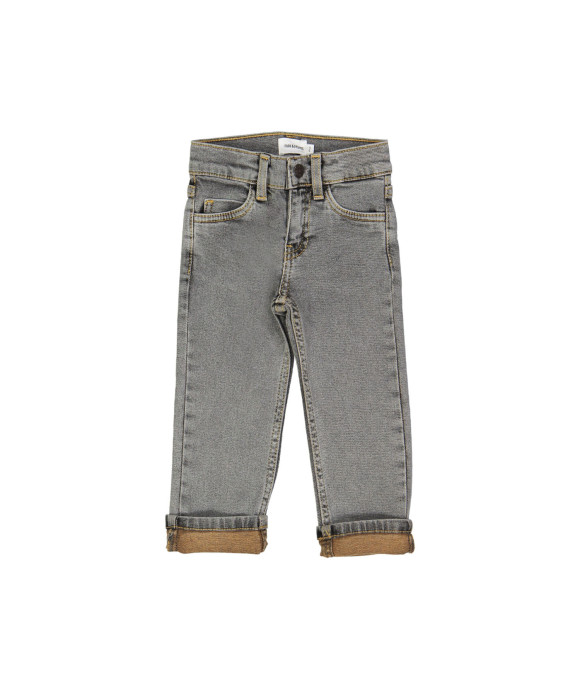 jeans regular zipper grijs