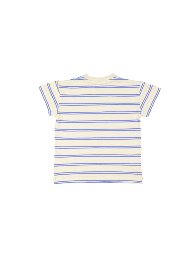 T-shirt streep lavendel 02j