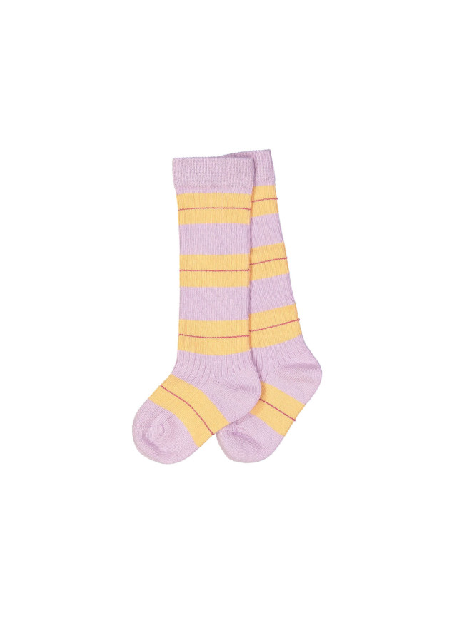 chaussettes streep lilas