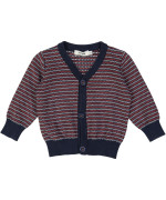 gilet tricot blauw gestreept 06m .