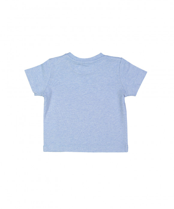 T-shirt do nothing day chiné blauw