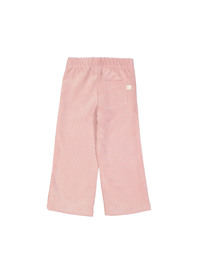 Pantalon confortable côtelette vieux rose