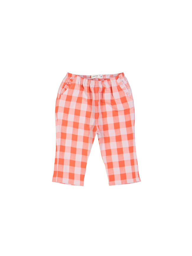 broek comfy mini vichy rood 03m