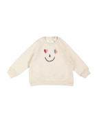 Sweater mini heart smiley chiné beige 03m