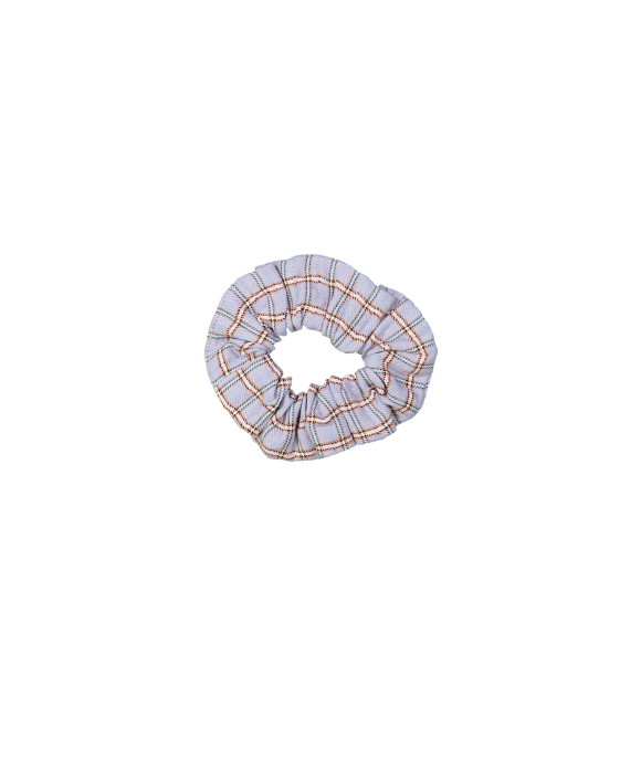 Scrunchie ruit lichtblauw