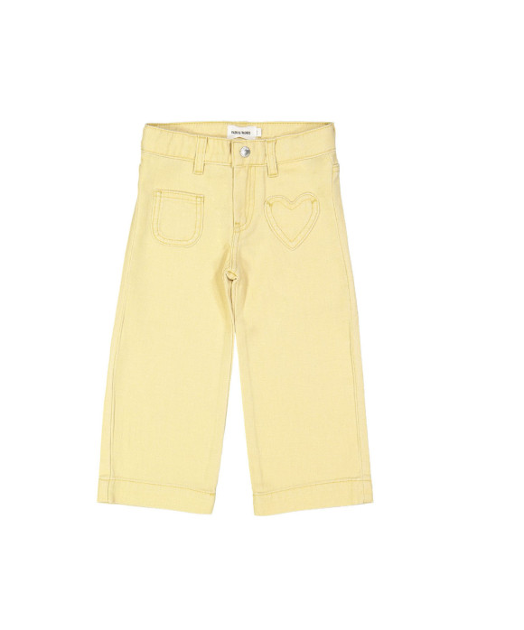 Jeans droit jaune