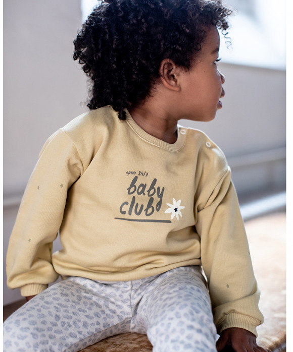 sweater baby club gold mosterd
