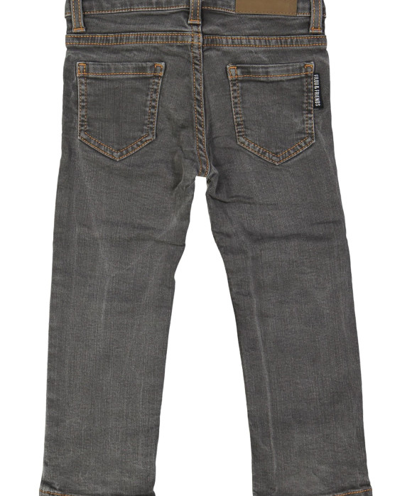 lange broek grijs jeans met rits 02j