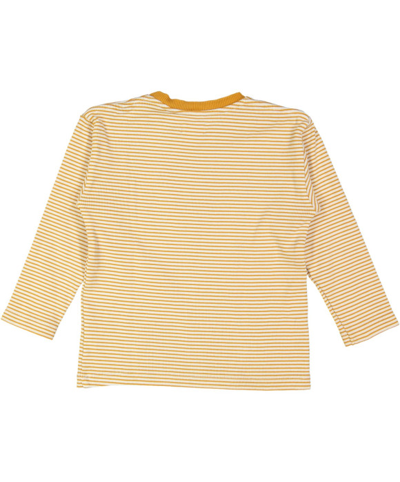 t-shirt ecru oranje streep 06j