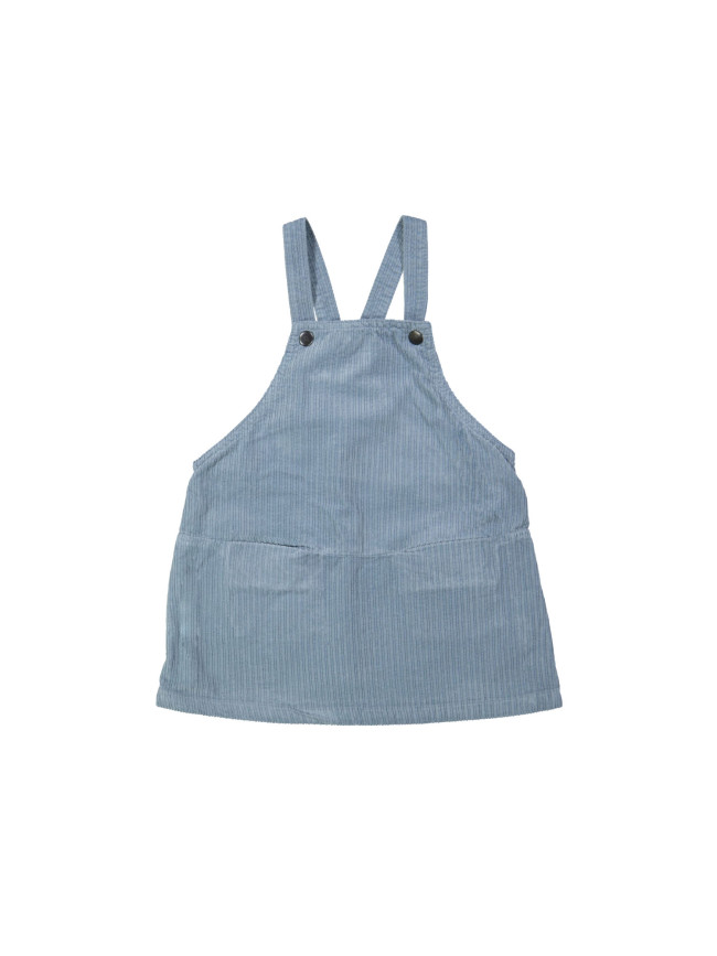 Jurk brede rib lichtblauw 12m-18m