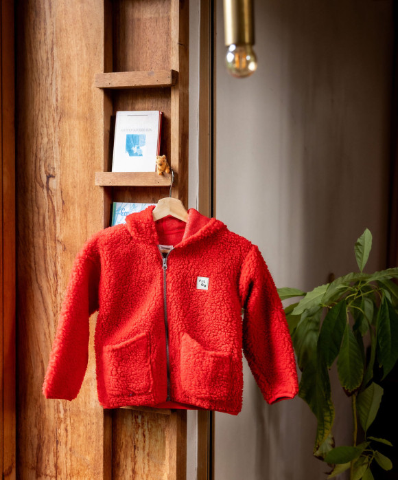 Gilet teddy rood