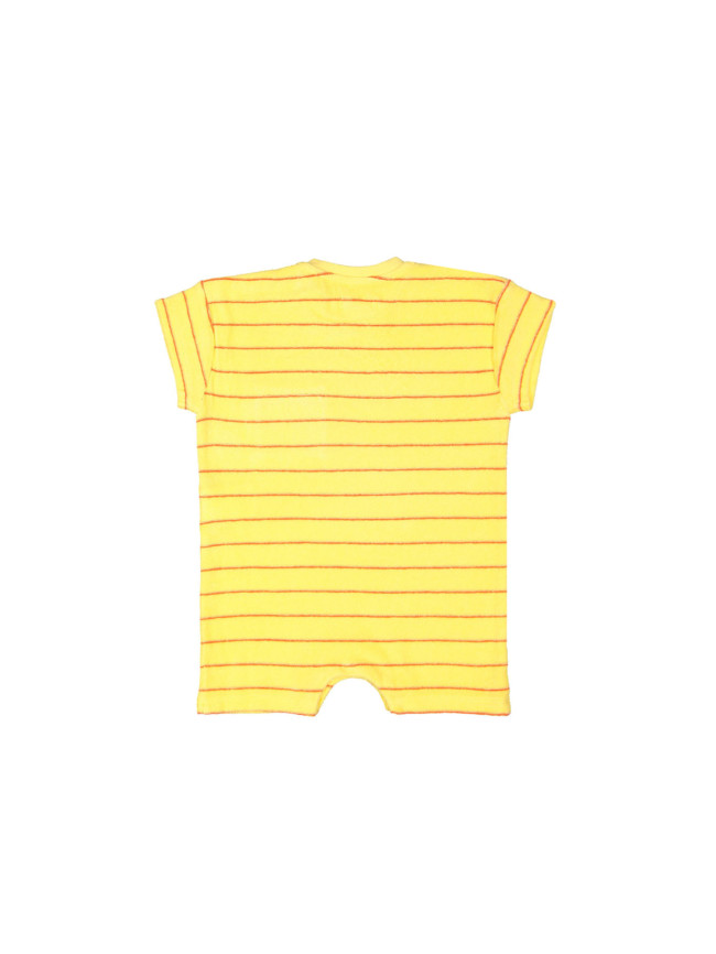 playsuit sponge stripe yellow