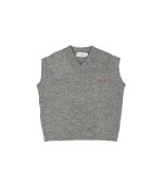 debardeur tricot gris