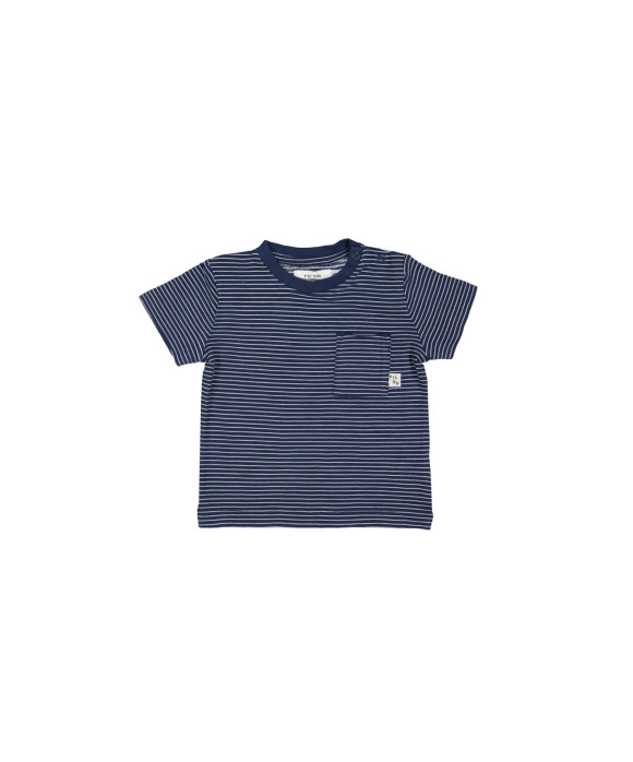 t-shirt mini streep blauw