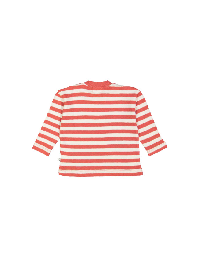 T-shirt streep rood 12m